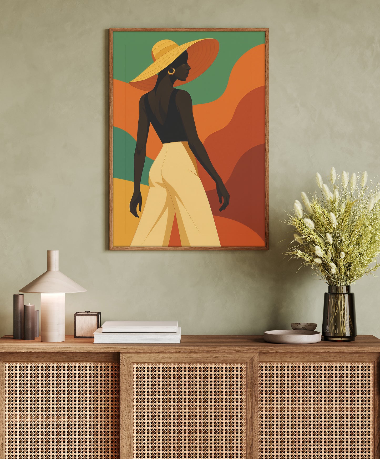 Art deco woman in fashion
