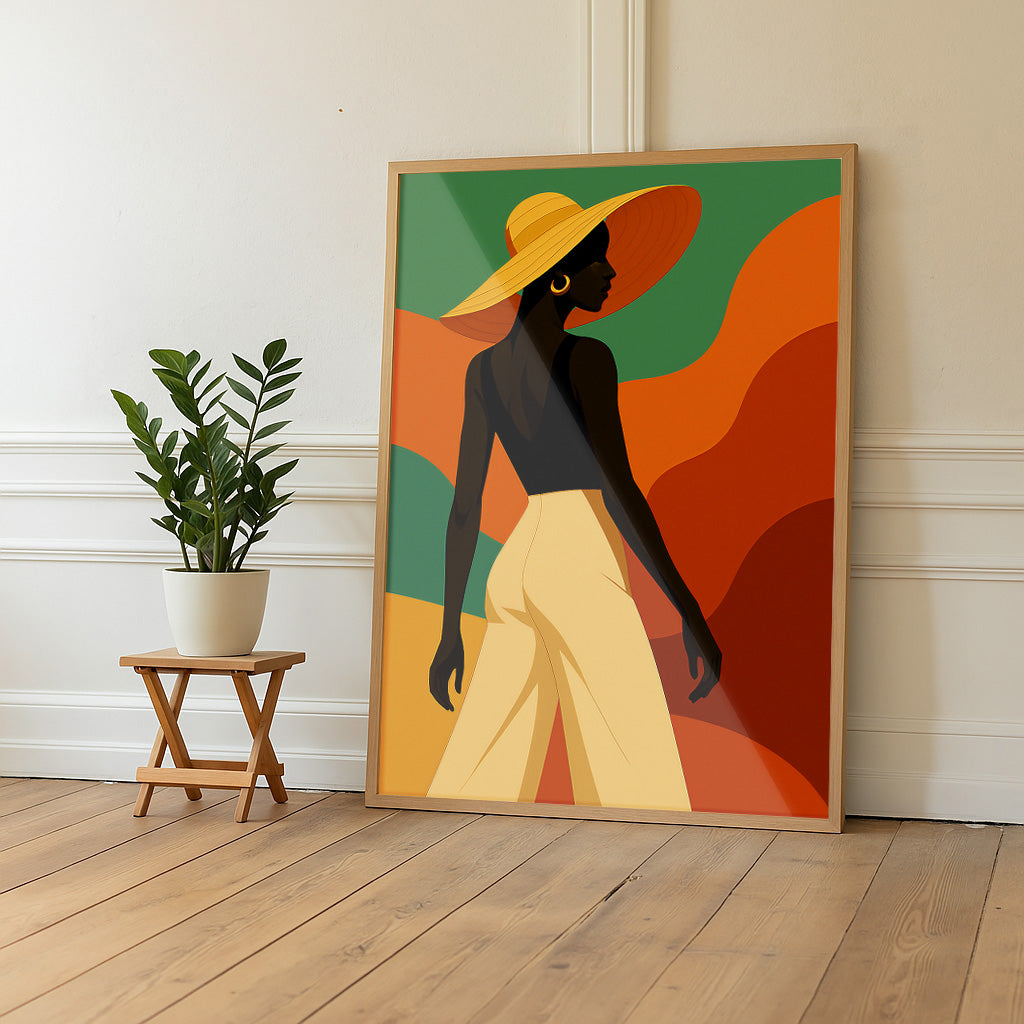 Art deco woman in fashion