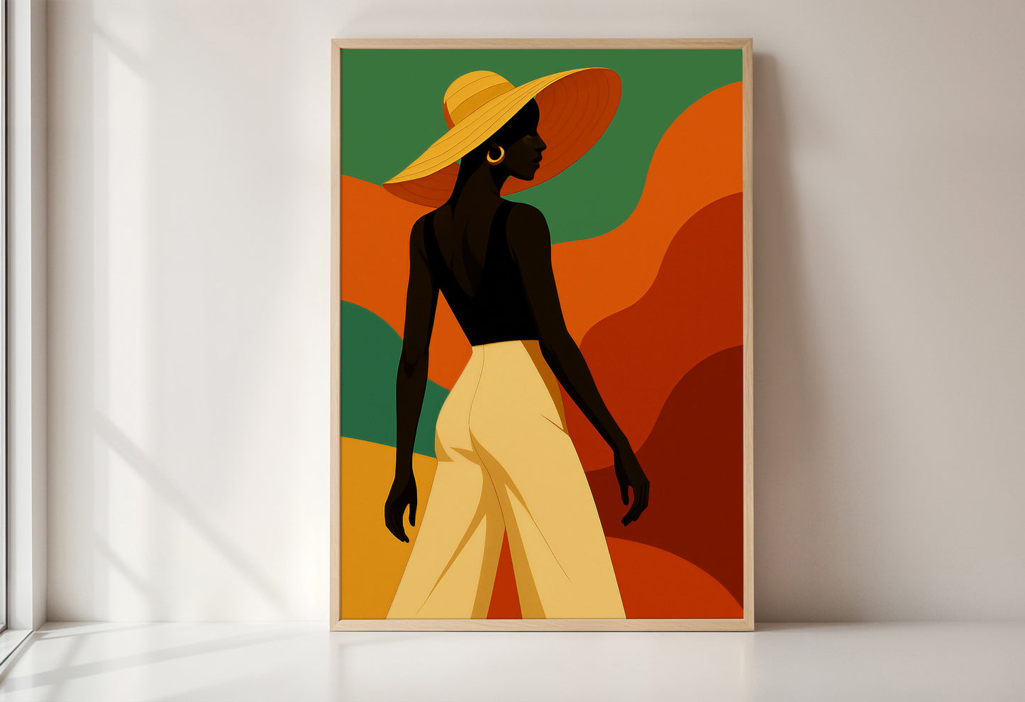 Art deco woman in fashion
