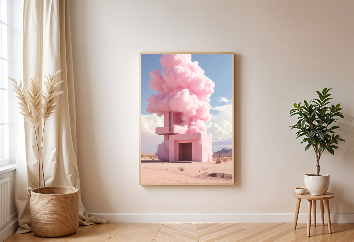 Fluffy pink clouds