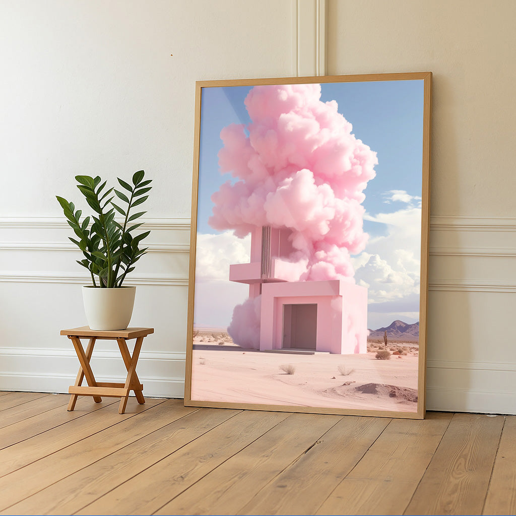 Fluffy pink clouds