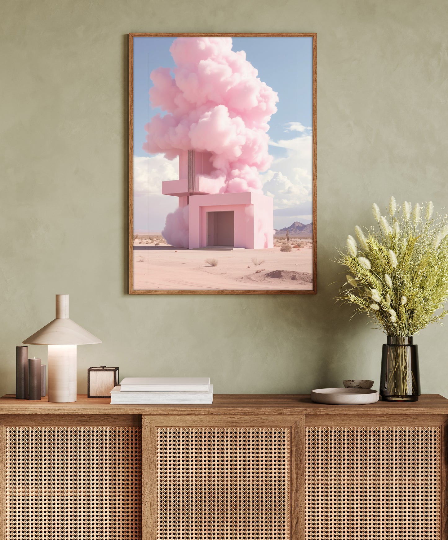 Fluffy pink clouds