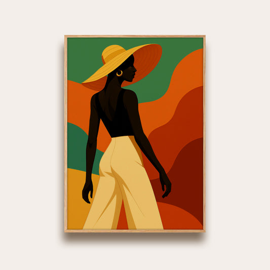 Art deco woman in fashion