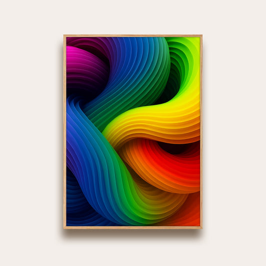 Organic coloured shapes