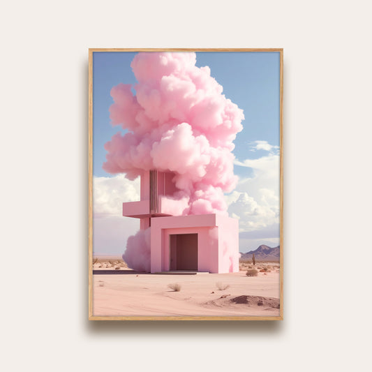 Fluffy pink clouds